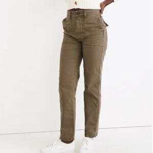 Madewell Brown Curvy Vintage Straight Workwear Pants